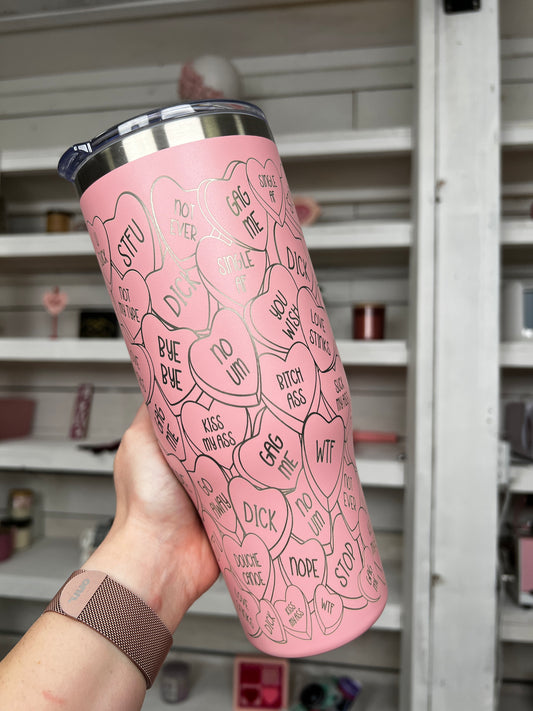 Anti Valentine Engraved 40oz Tumbler