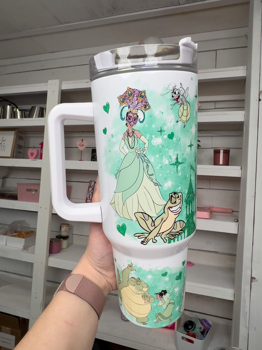 Princess Green 40oz tumbler