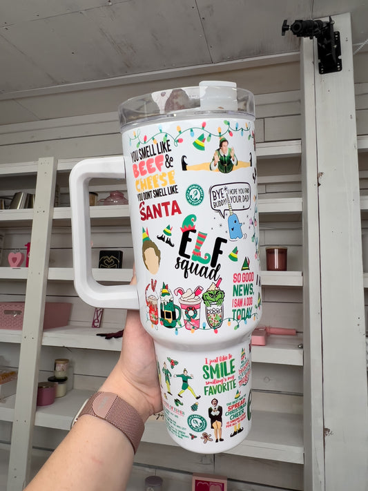 Holiday Elf Oopsie 40oz tumbler 2