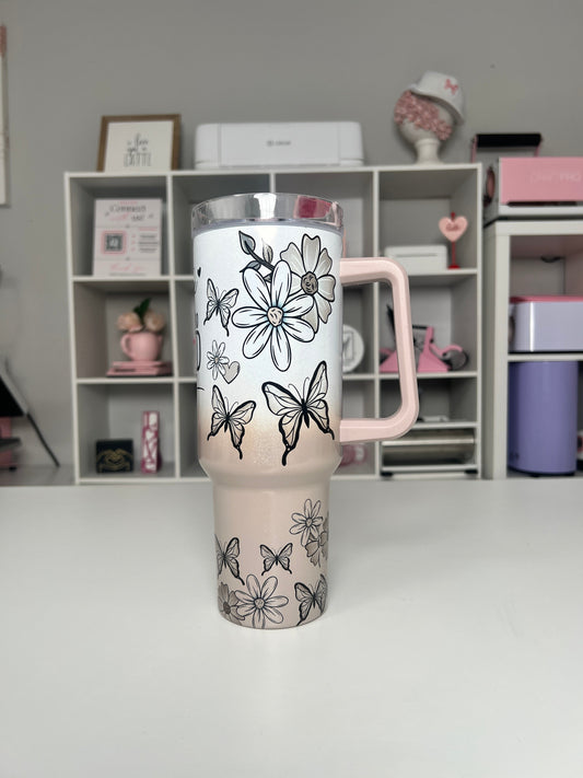 Go For It 40oz tumbler, Be the one quencher, Inspirational 40oz custom tumbler