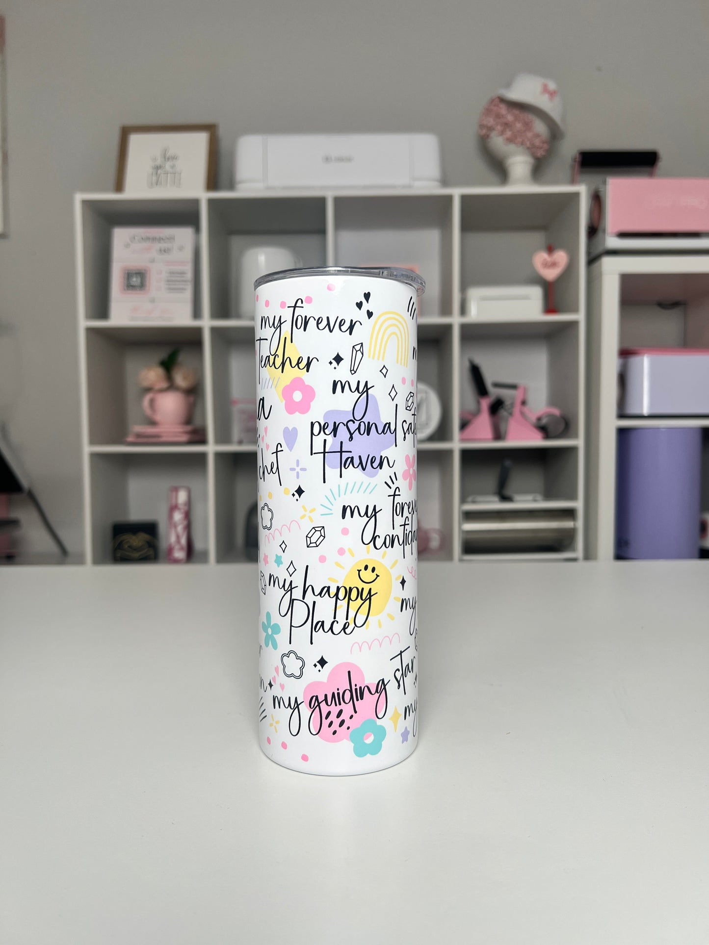 My Mama 20oz tumbler, Mom quencher, Mom Affirmations 20oz custom tumbler