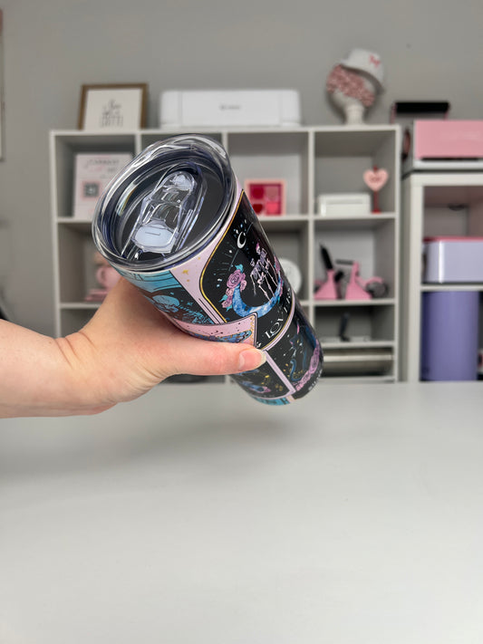 Tarot Cards 20oz tumbler, Witchy Vibes quencher, Magical 20oz custom tumbler