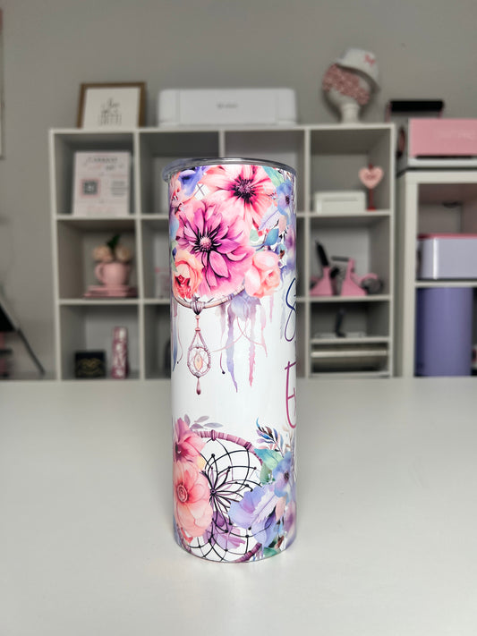 Be Strong 20oz tumbler, Positive quencher, Dreamcatcher 20oz custom tumbler