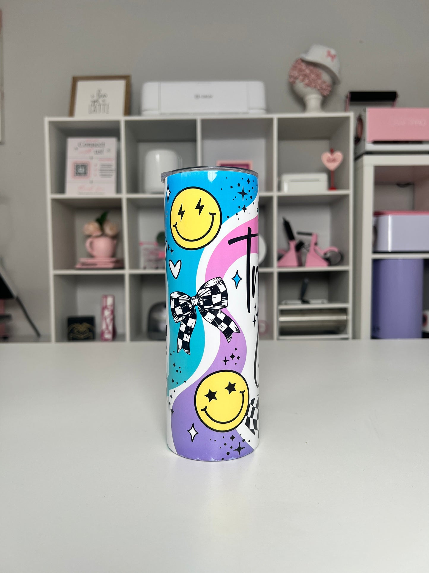 Faith 20oz tumbler, Trust God quencher, Christian 20oz custom tumbler