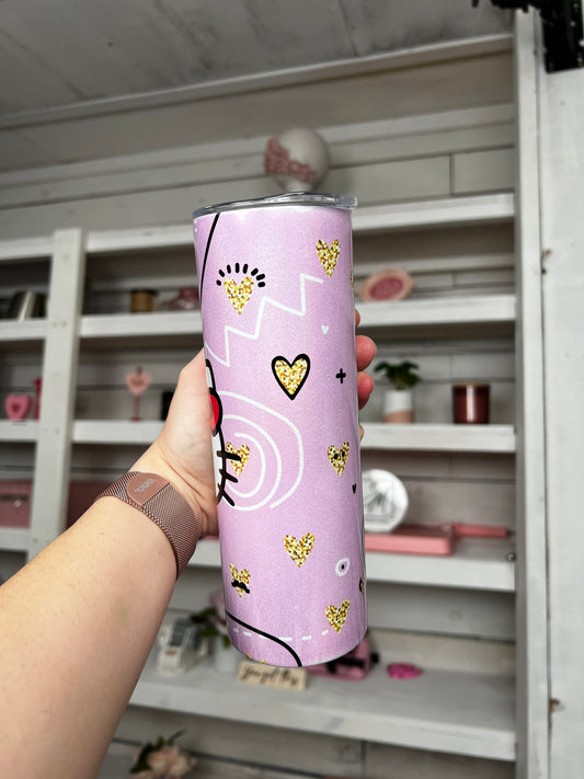 Kitty Pink 20oz tumbler