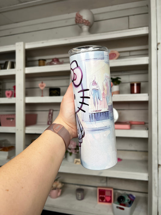 Kitty Shopping 20oz tumbler