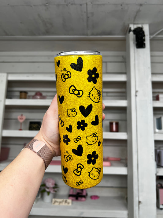 Glitter Kitty 20oz tumbler