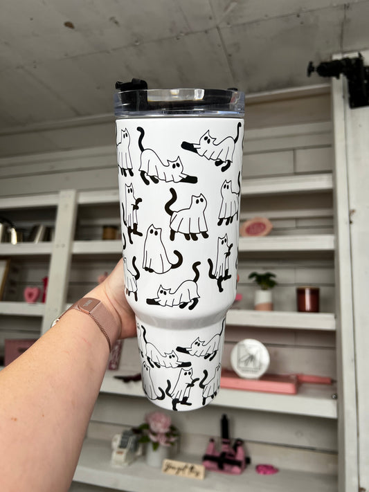 Ghostie Cats Oopsie 40oz tumbler
