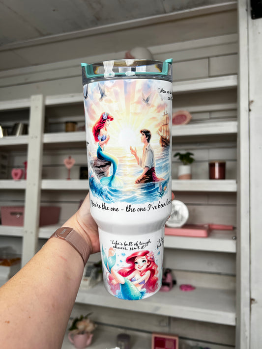 Princess Mermaid Oopsie 40oz tumbler