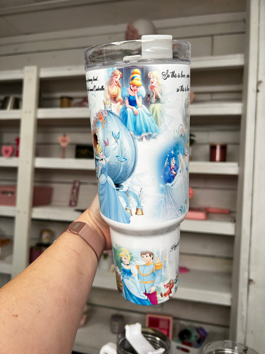 Princess Blue 40oz tumbler