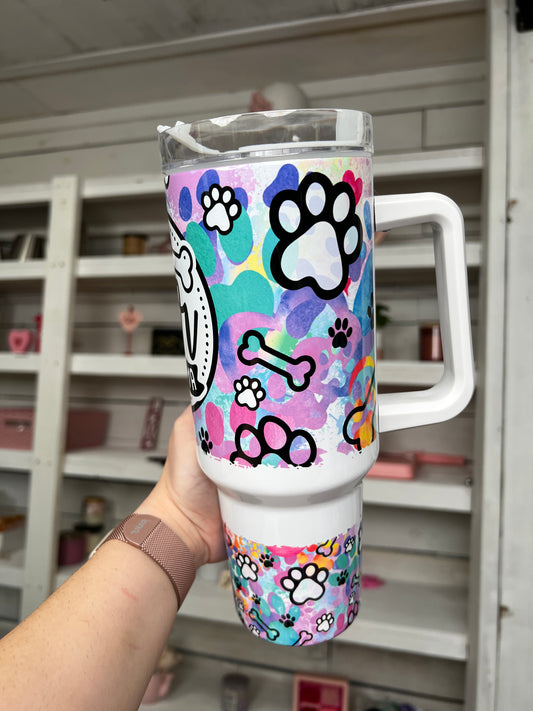 Fur Mama 40oz tumbler