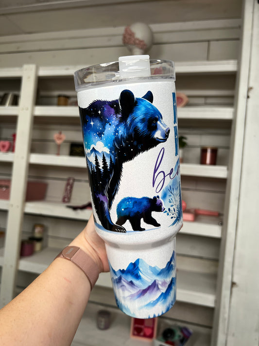 Mama Bear Shimmer 40oz tumbler