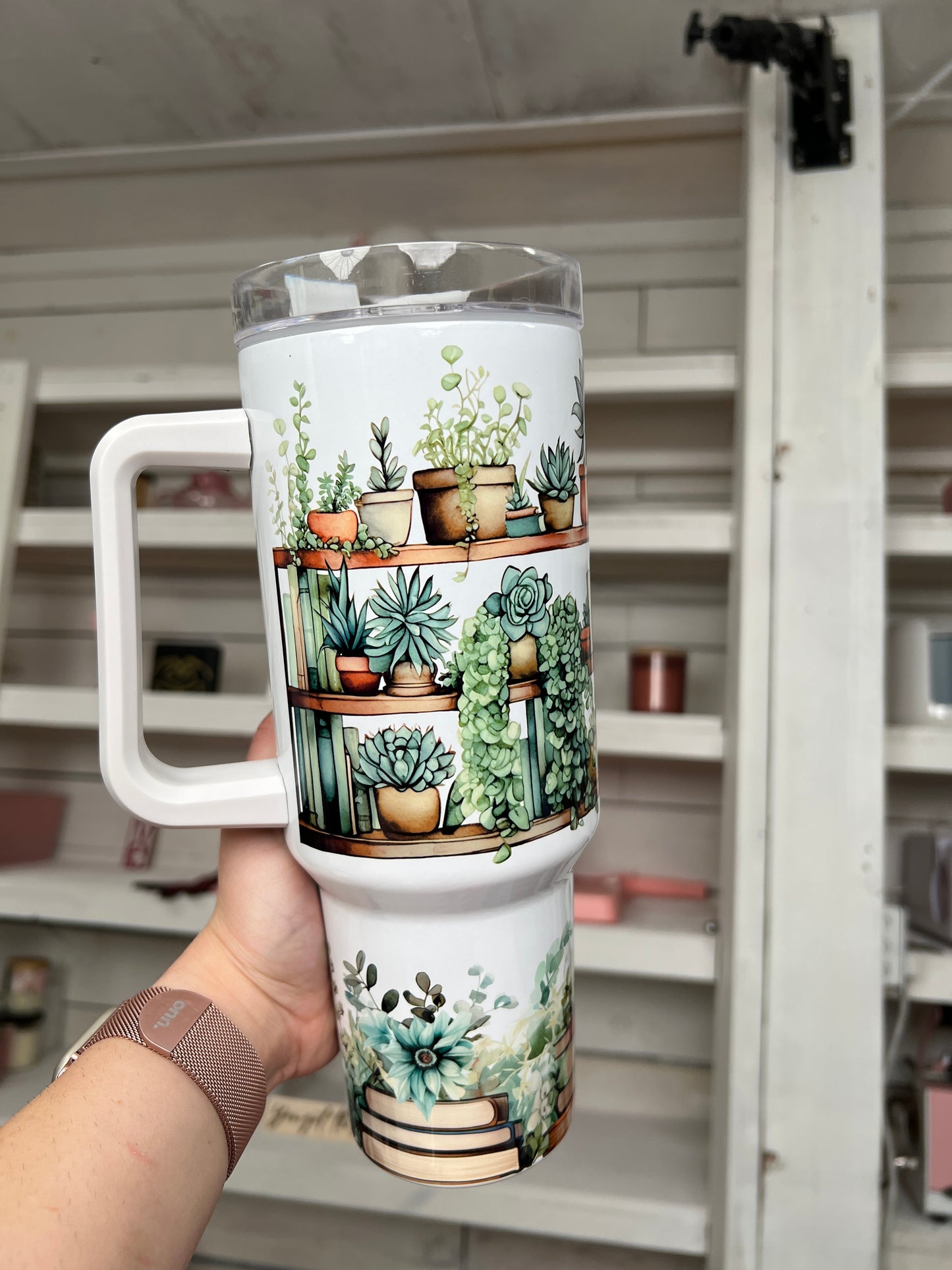 Plant Bookshelf 40oz tumbler