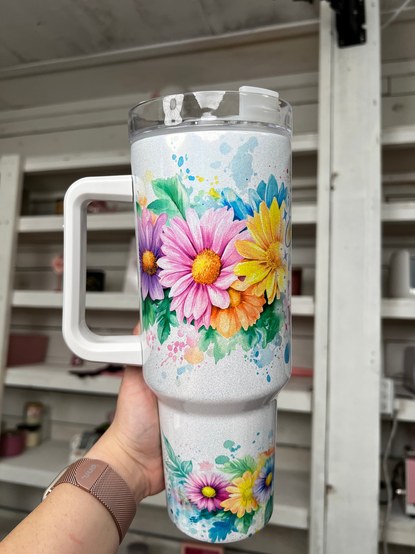 Start Each Day With A Positive Thought 40oz tumbler