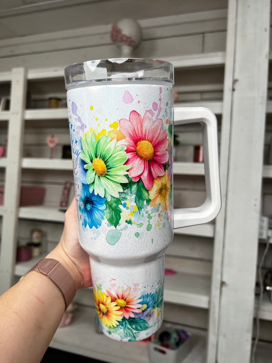 Start Each Day With A Positive Thought 40oz tumbler