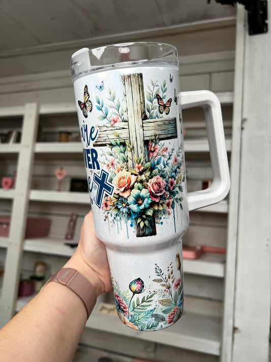 You Are Never Alone Shimmer 40oz tumbler