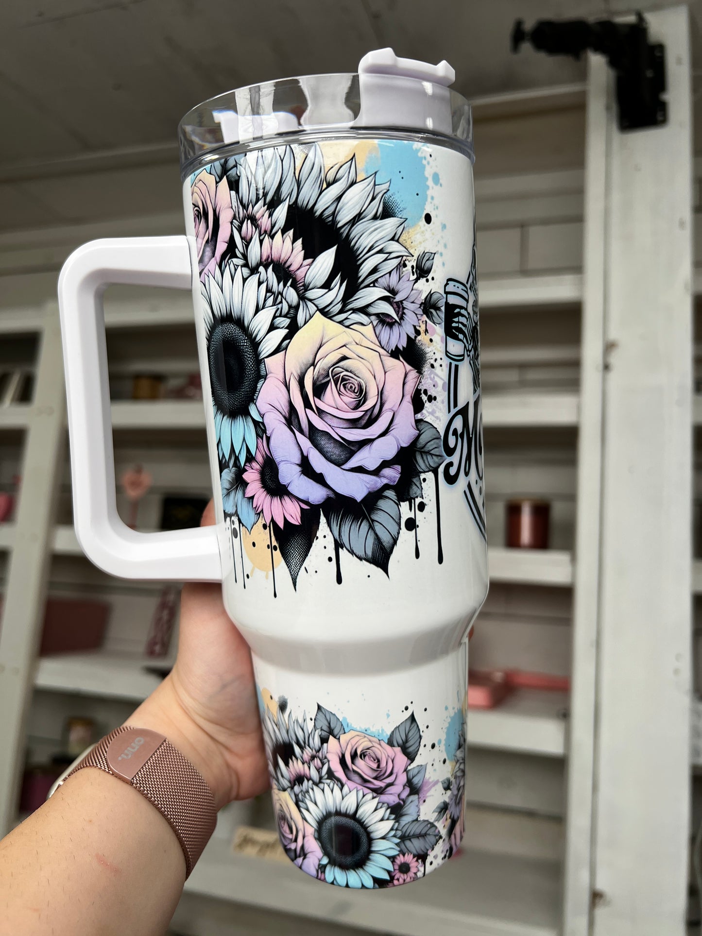 Motherhood 40oz tumbler, Mom quencher, Meltdown Tumbler