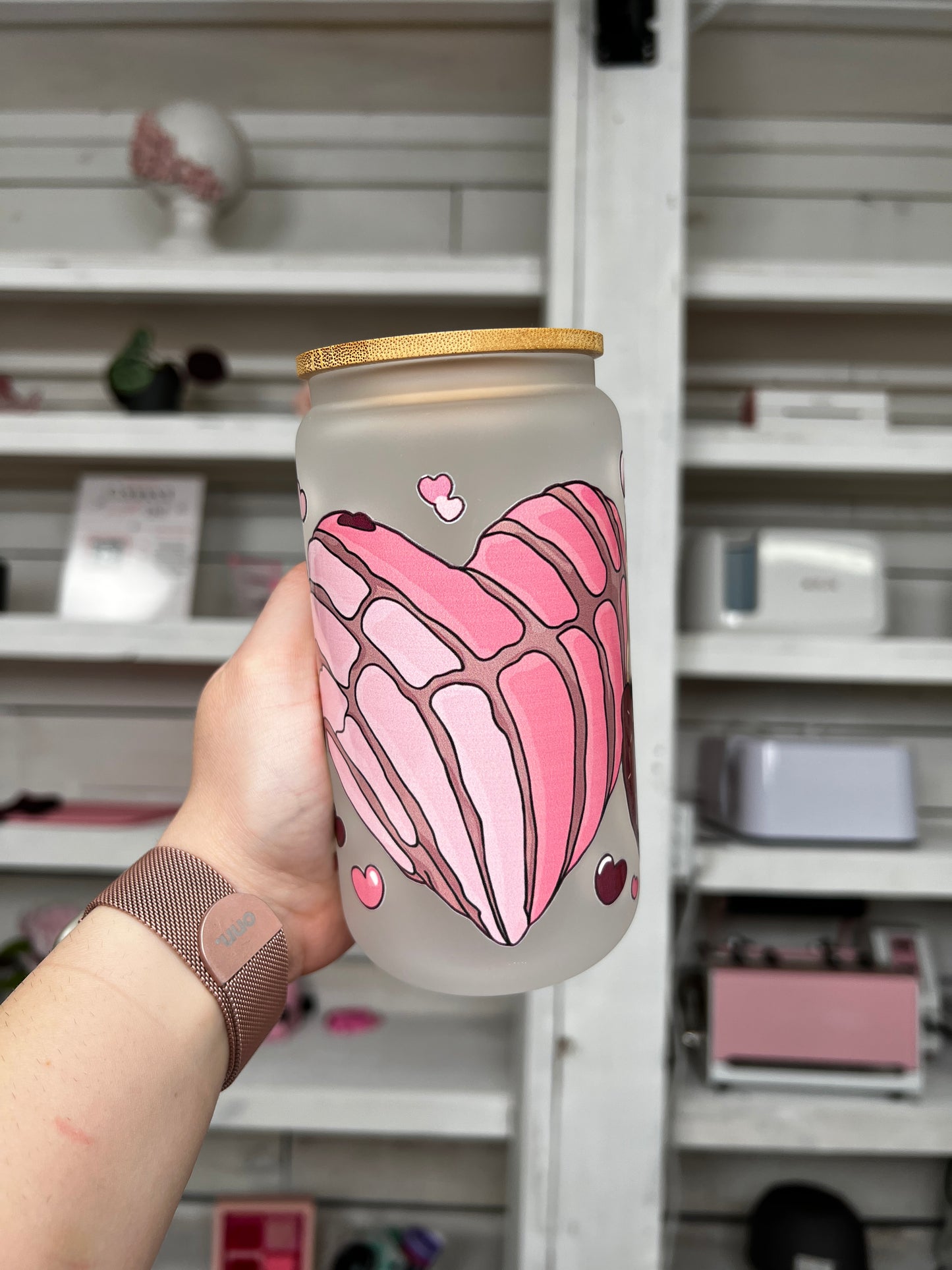 Love Snacks 16oz Glass Can
