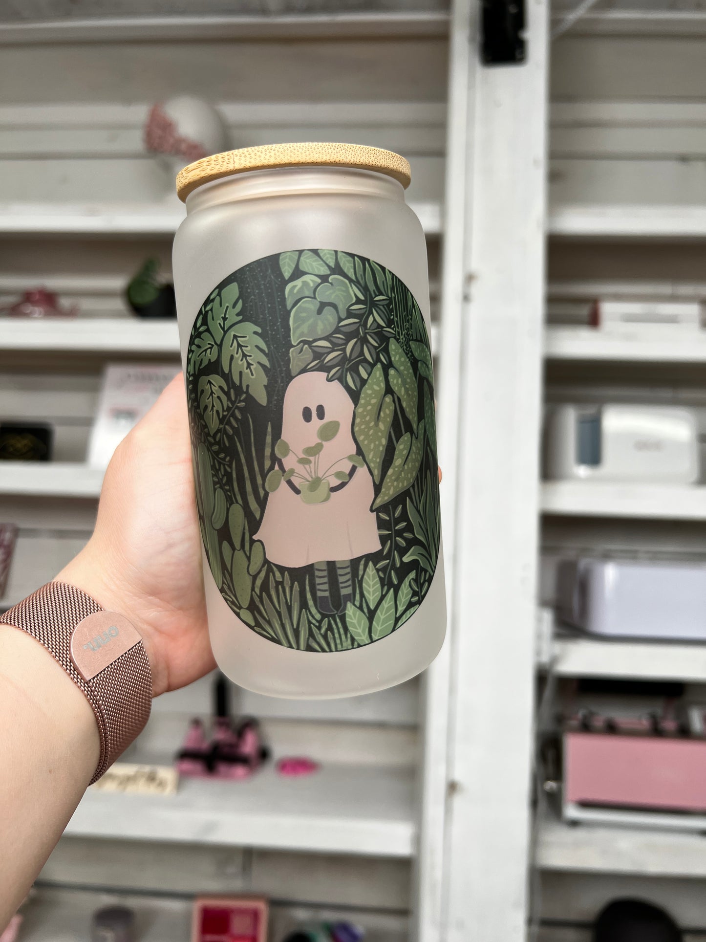 Plant Ghostie 16oz Glass