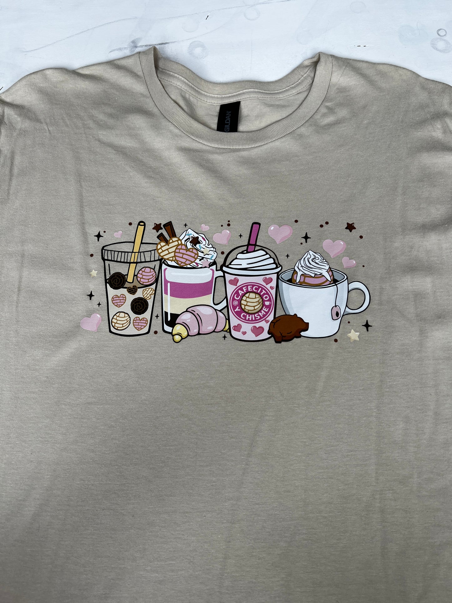 Cafecito Sand Large T-Shirt