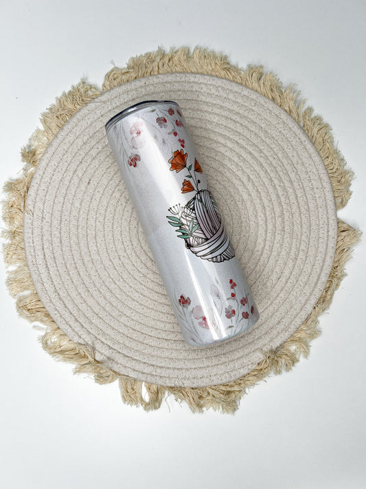 Crotchet Girl 20oz tumbler, Love to Crotchet custom tumbler, Crotchet custom stainless tumbler