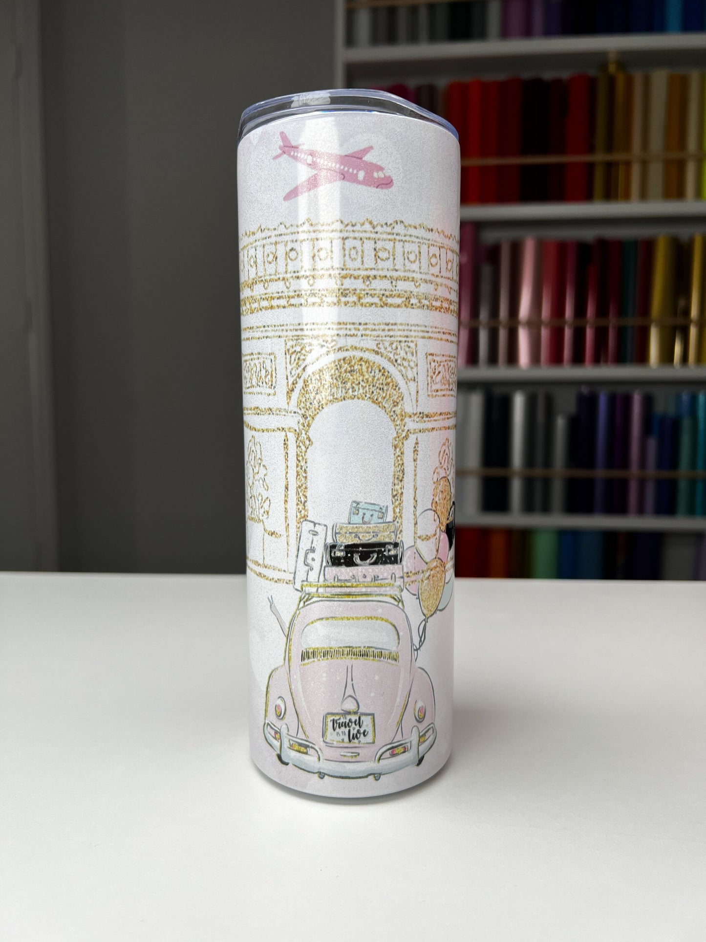Travel Life 20oz tumbler, Travel Girly tumbler, Travel Love custom stainless tumbler