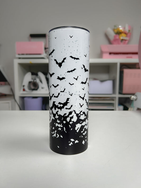 Batty 20oz tumbler, Bats custom tumbler, Halloween Bats custom stainless tumbler, It's Frickin' Bats Tumbler