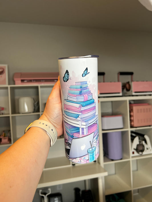 Small Business Babe 20oz tumbler, Crafty custom tumbler, Crafty Girl custom stainless tumbler
