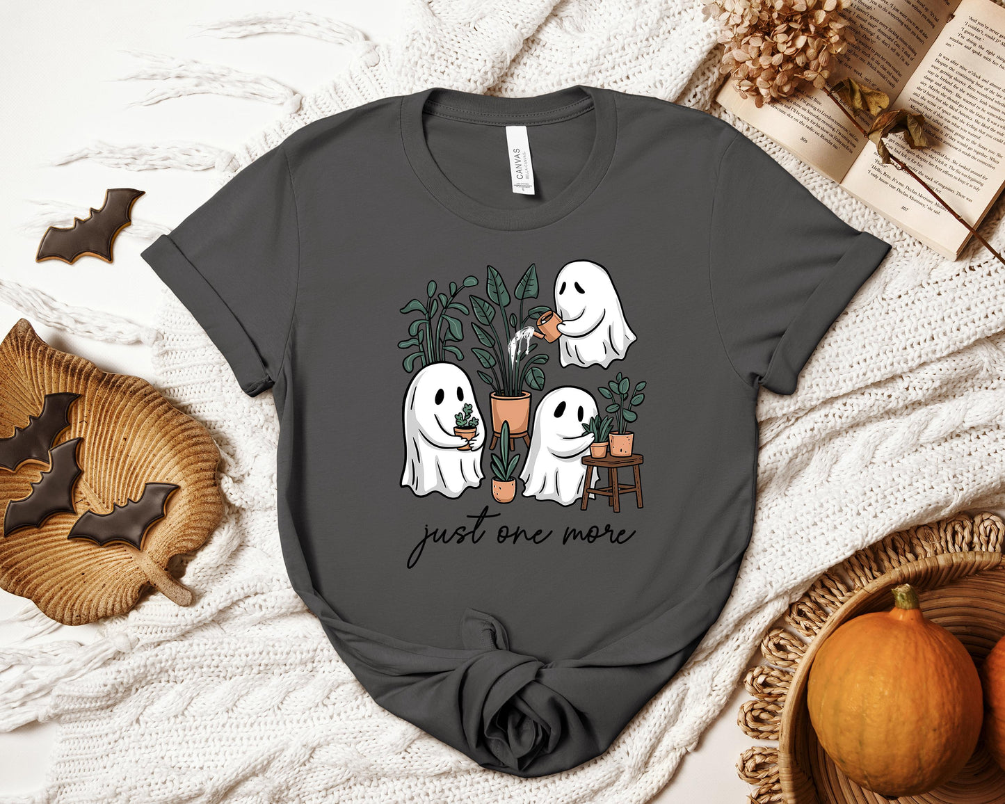 Plant Ghostie T-shirt, Just One More Shirt, Plant Lover Shirt, Ghosties Shirt