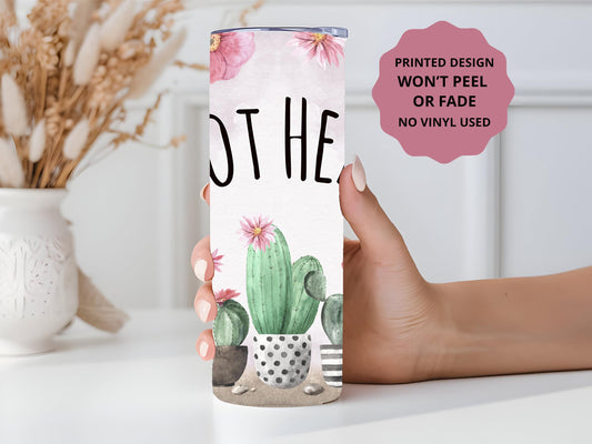 Plant Mama Tumbler, Plant Mom Tumbler, Plant Lover Gift, Funny Gift, 20oz Skinny Tumbler with Lid & Straw