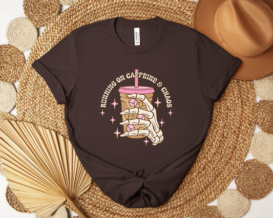 Caffeine and Chaos T-shirt, Caffeine Shirt, Funny Shirt, Coffee Shirt