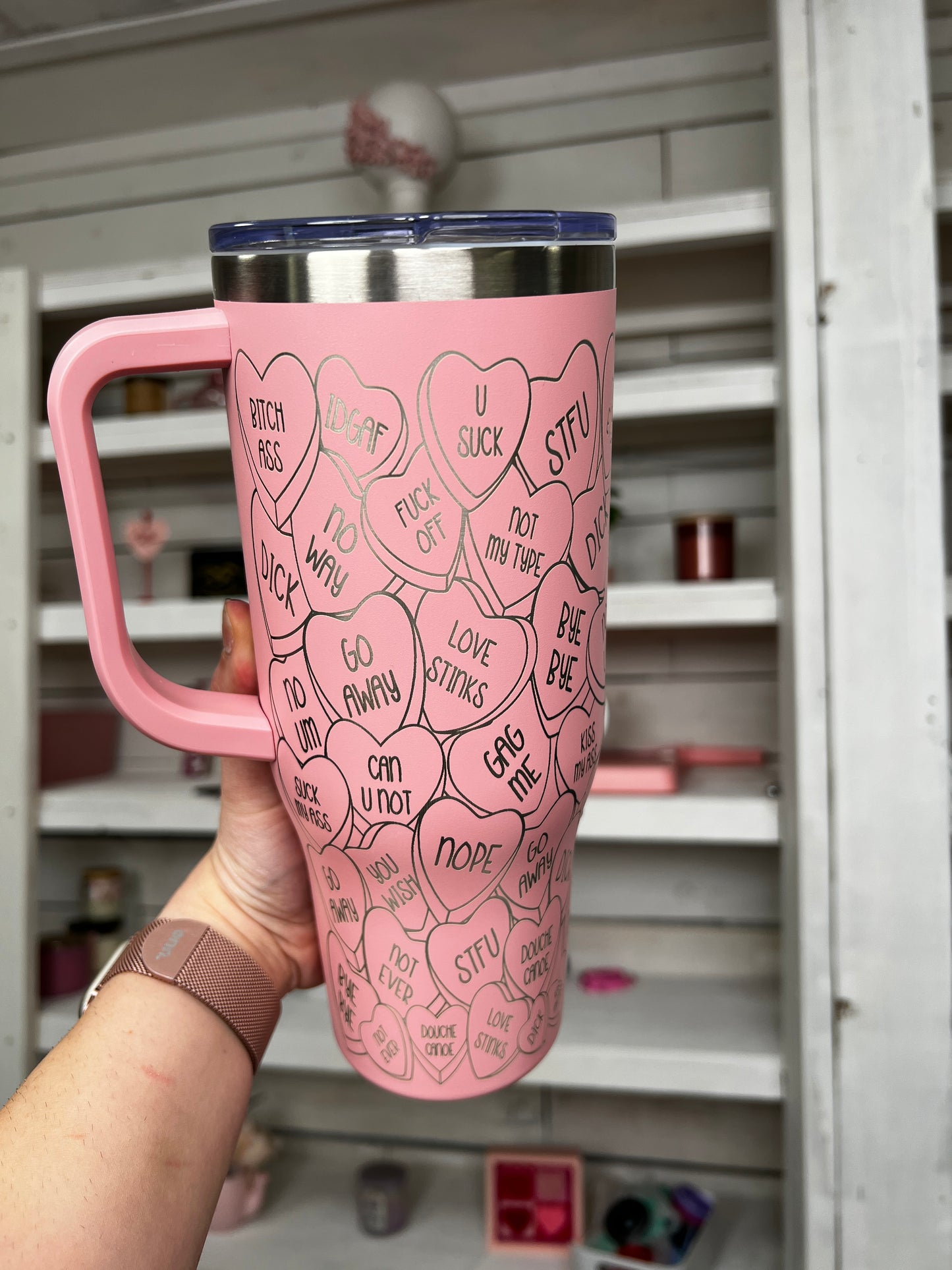 Anti Valentine Engraved 40oz Tumbler
