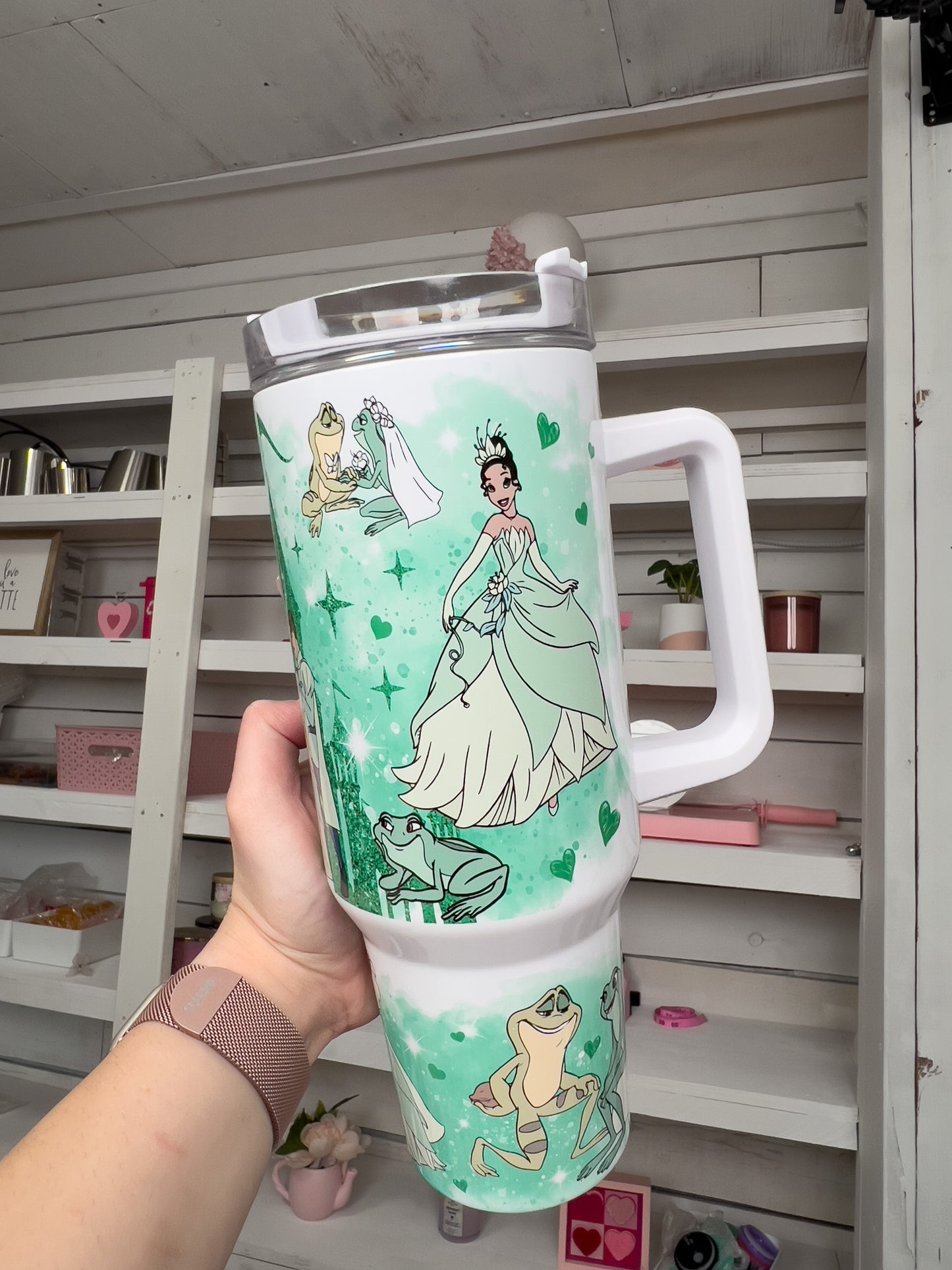 Princess Green 40oz tumbler