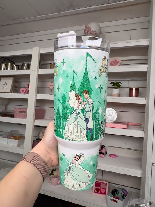 Princess Green 40oz tumbler