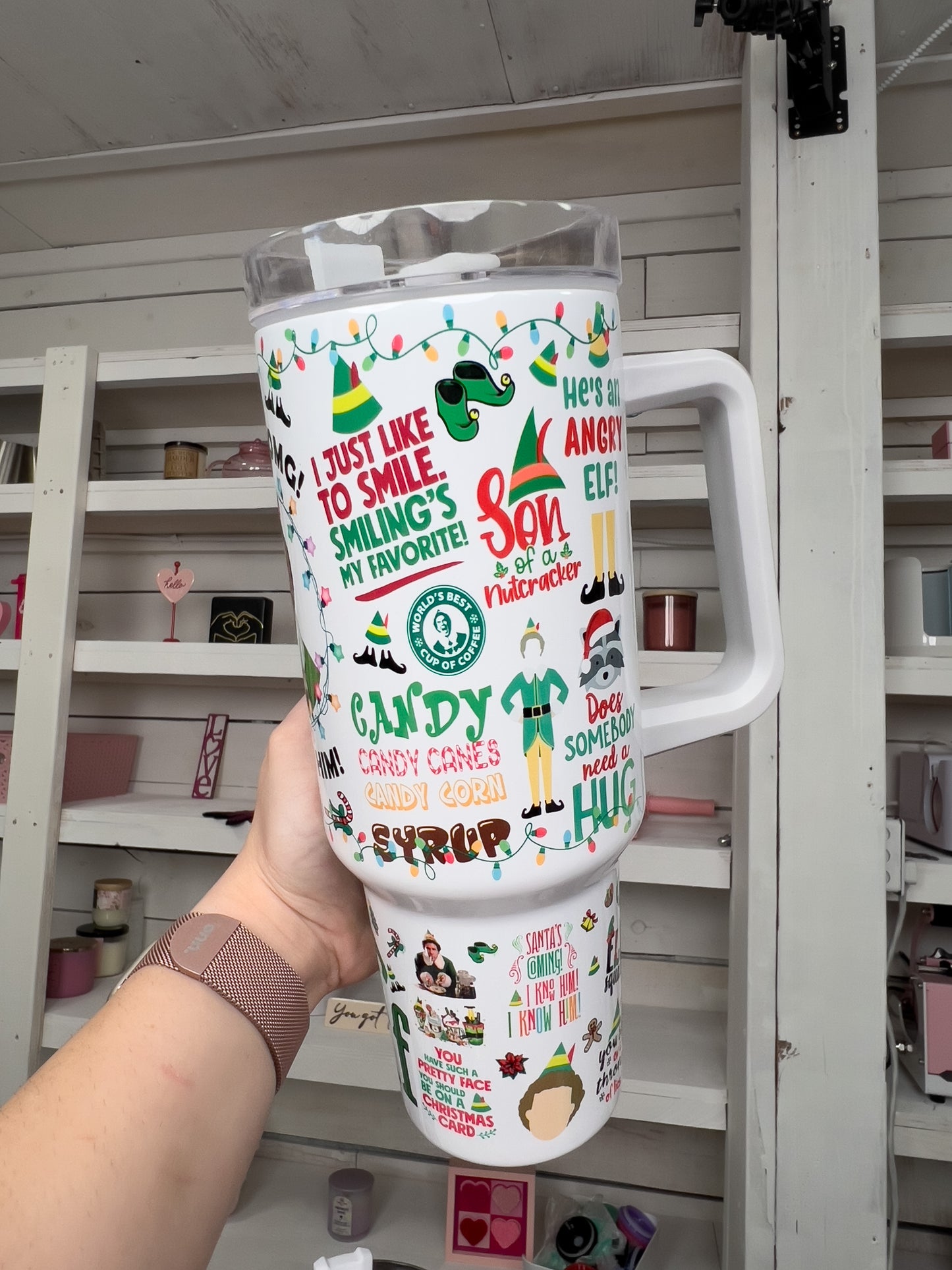 Holiday Elf Oopsie 40oz tumbler 2