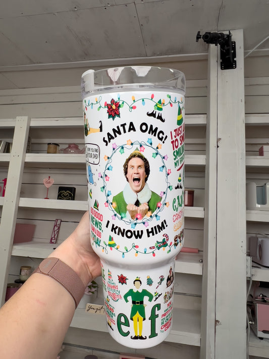Holiday Elf Oopsie 40oz tumbler 2