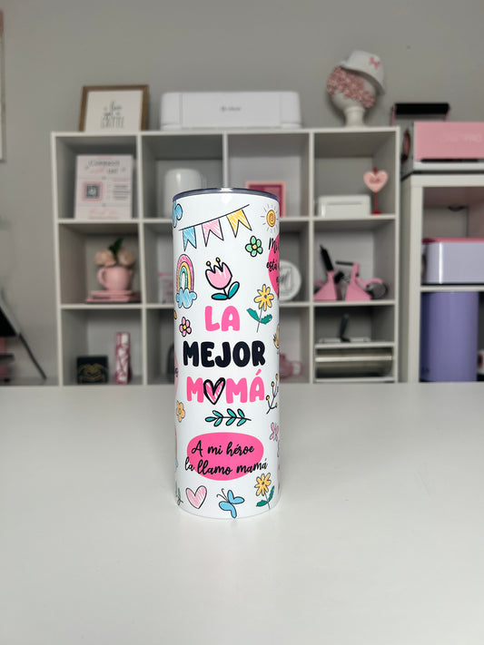 La Mejor Mama 20oz tumbler, Mama quencher, Mejor Mama 20oz custom tumbler