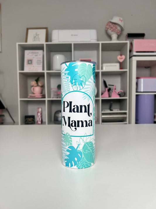 Plant Mama 20oz tumbler, Plant quencher, Plant Lover 20oz custom tumbler