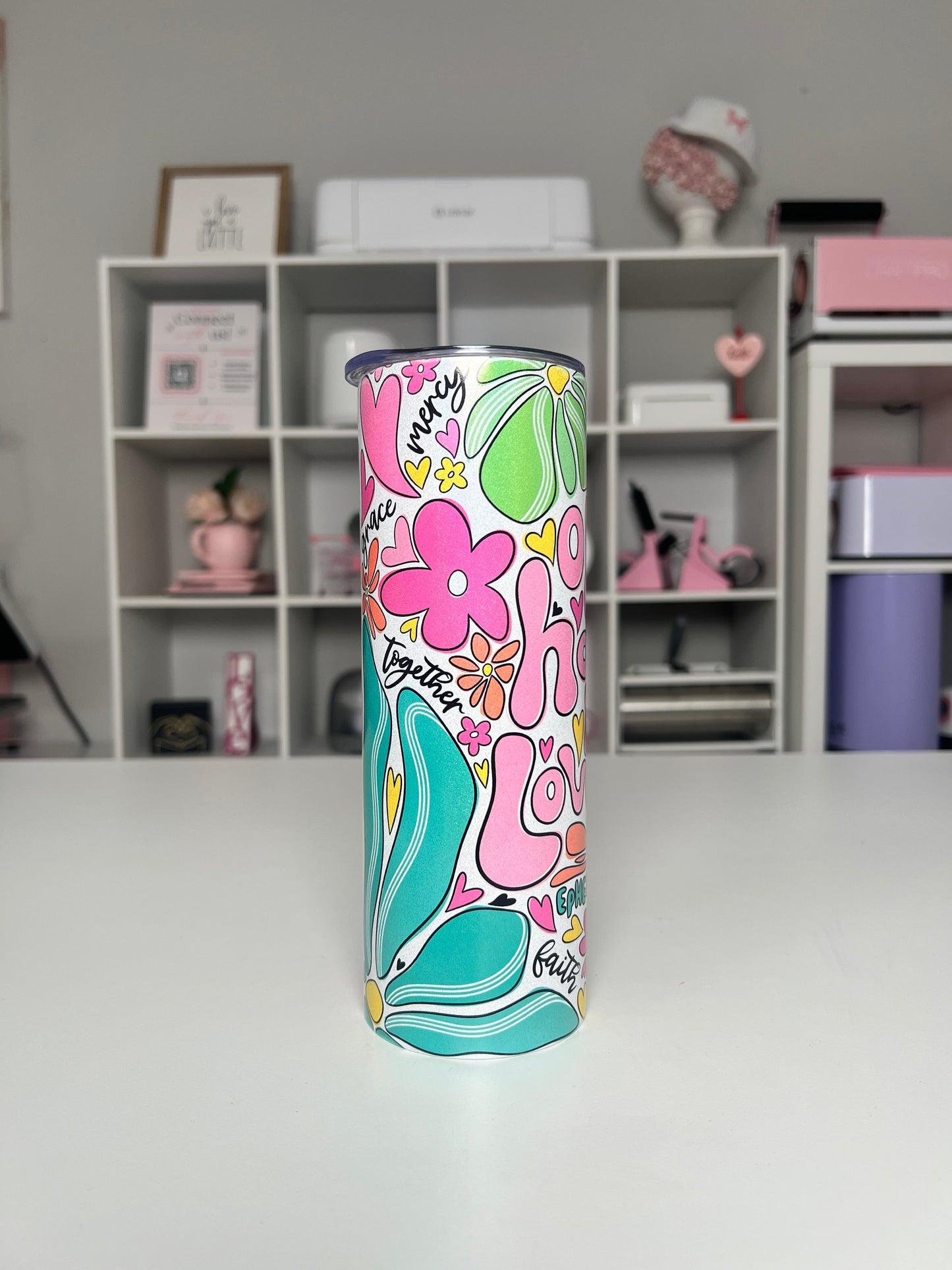 Faith 20oz tumbler, Love quencher, Christian 20oz custom tumbler
