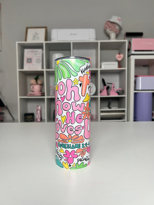 Faith 20oz tumbler, Love quencher, Christian 20oz custom tumbler