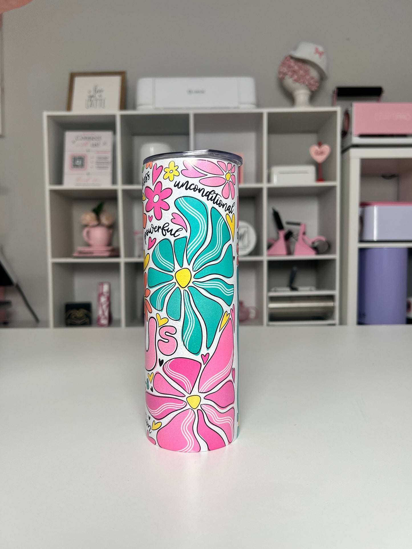 Faith 20oz tumbler, Love quencher, Christian 20oz custom tumbler