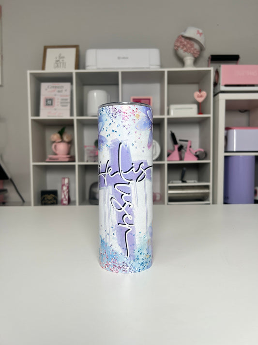 Faith 20oz tumbler, He is Risen quencher, Christian 20oz custom tumbler