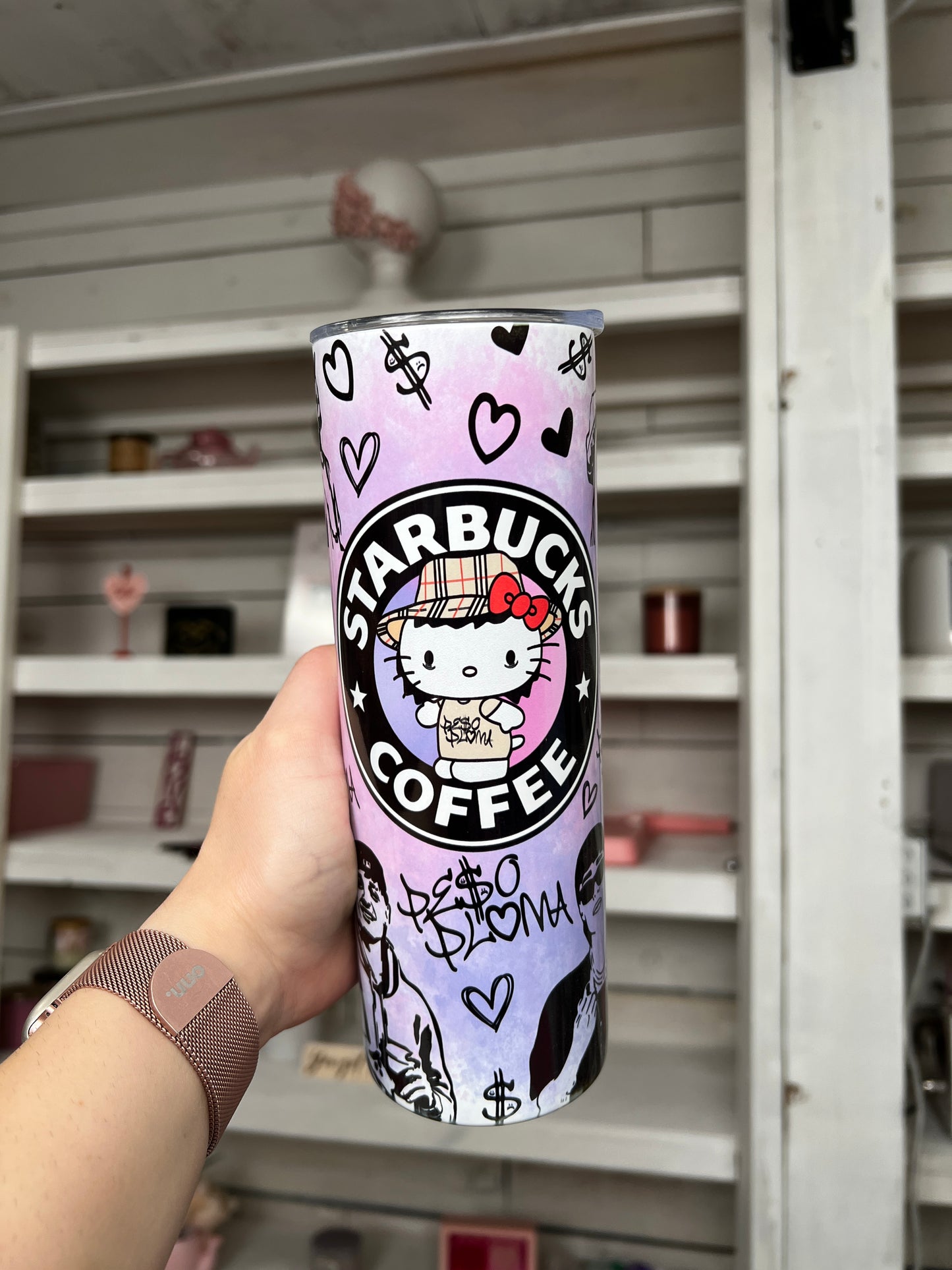 Kitty Pluma 20oz tumbler