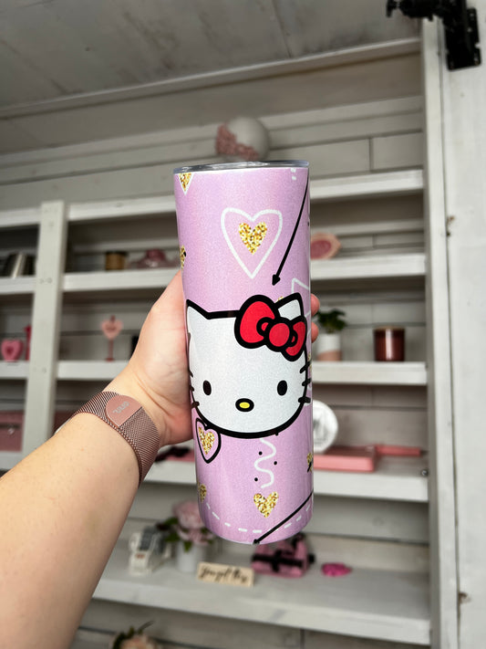 Kitty Pink 20oz tumbler