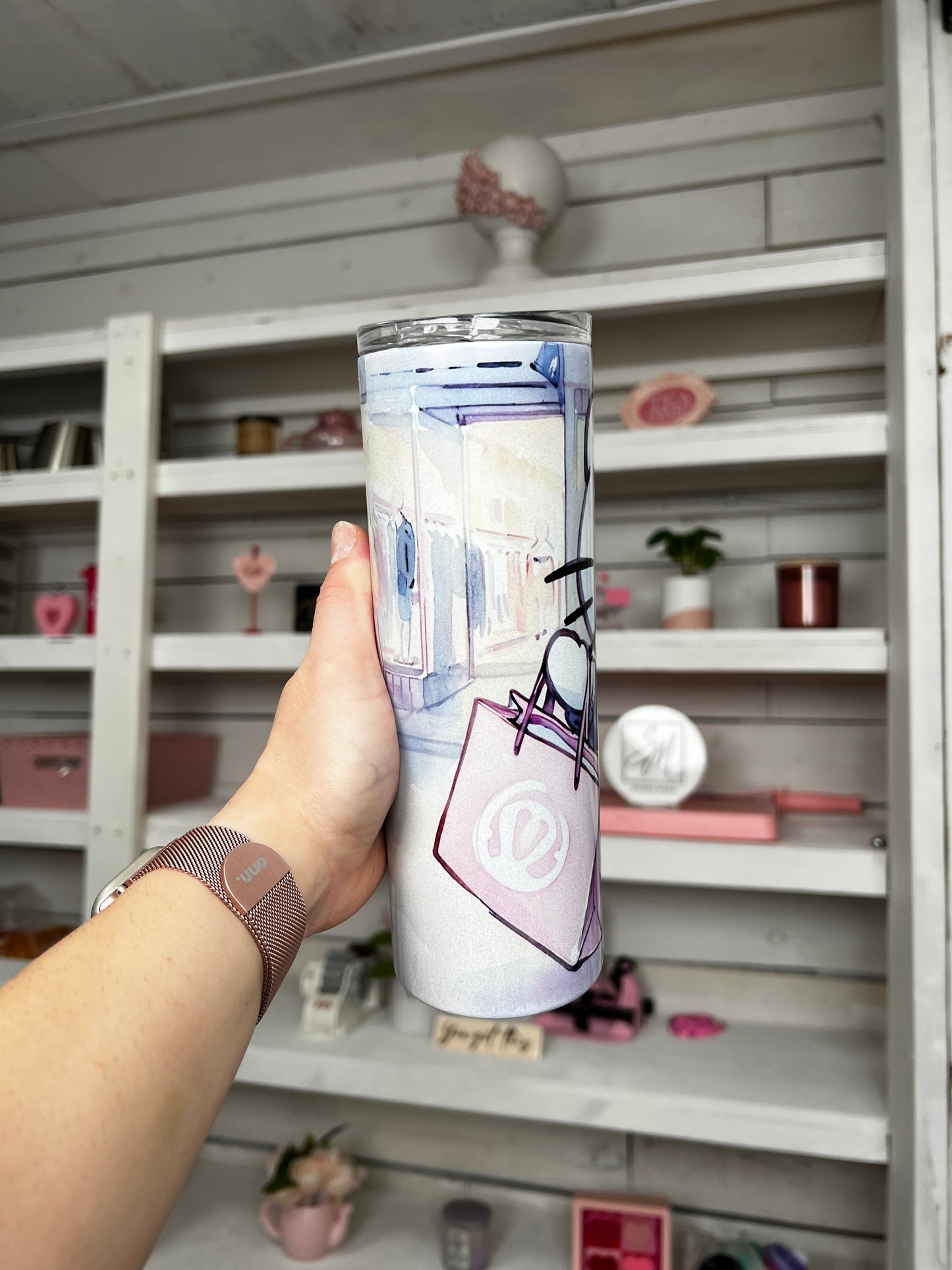 Kitty Shopping 20oz tumbler