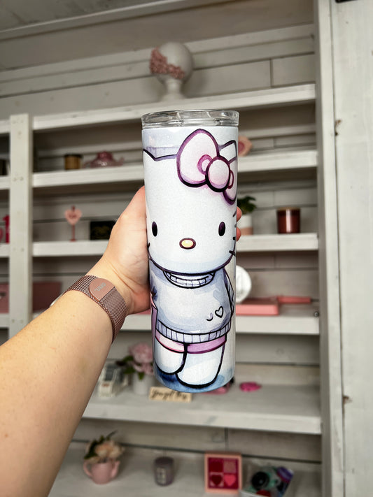 Kitty Shopping 20oz tumbler