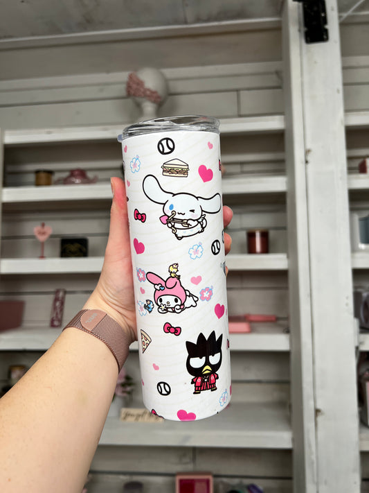 Cartoon Kitty 20oz tumbler