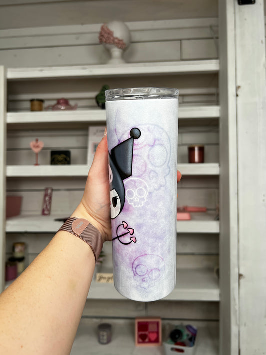 Cartoon Purple 20oz tumbler