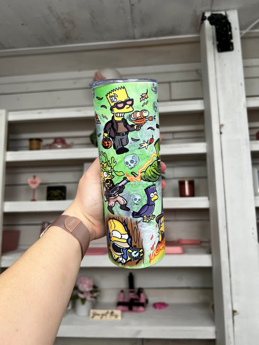 Cartoon Glow in Dark 20oz tumbler