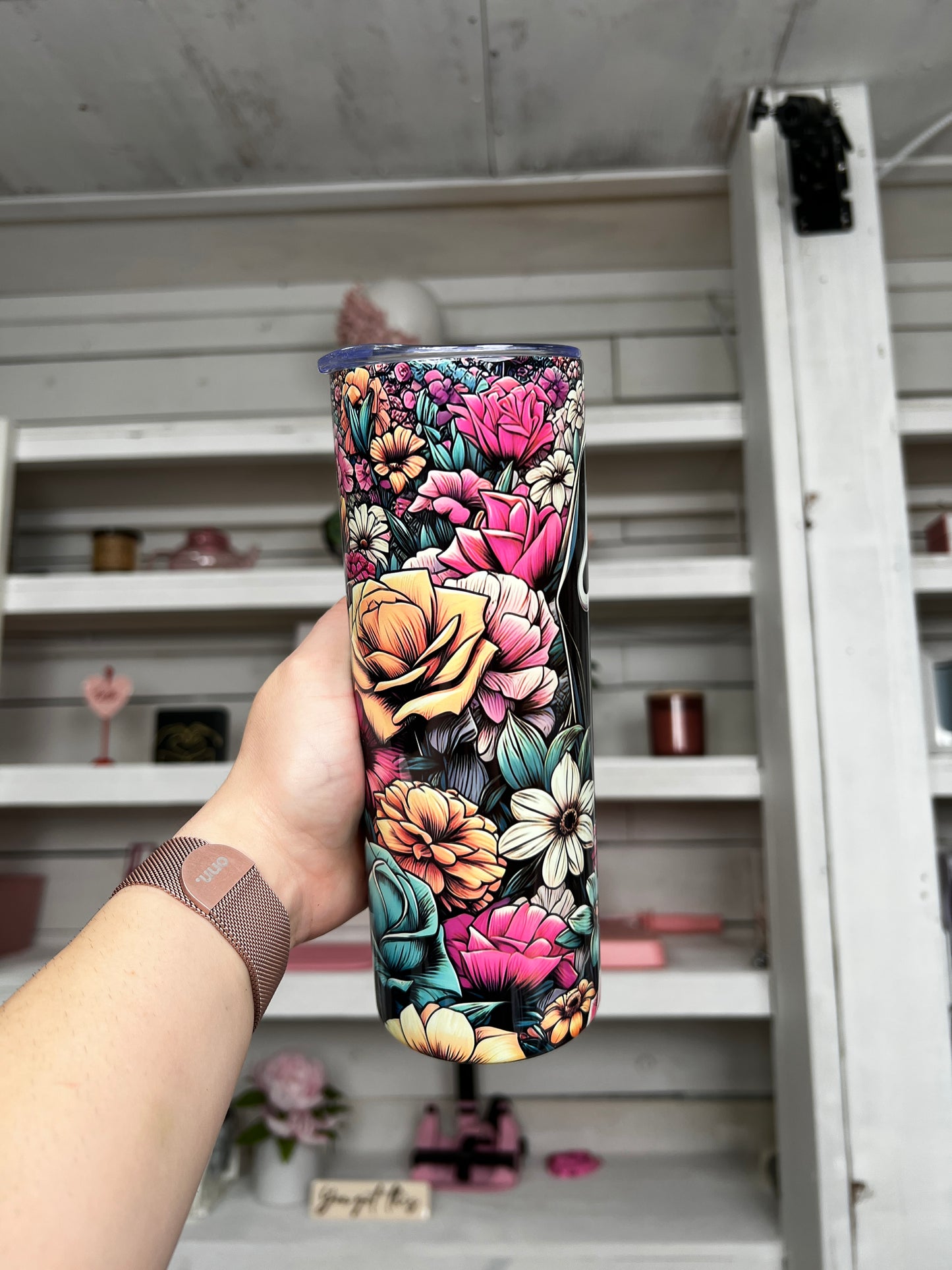 Floral Horror 20oz tumbler